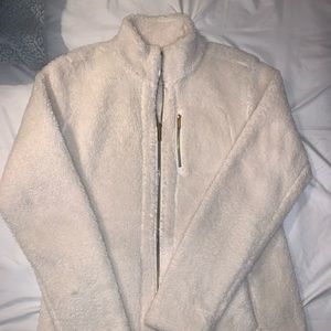 Calvin Klein fuzzy Sherpa quarter zip